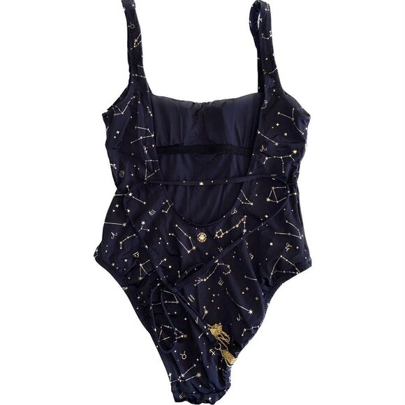 Sunshine 79 Womens Black and Gold Constellation Bathing Suit US Size 4 NWT - Picture 4 of 4